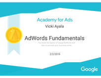 Google AdWords Fundamentals Certificate